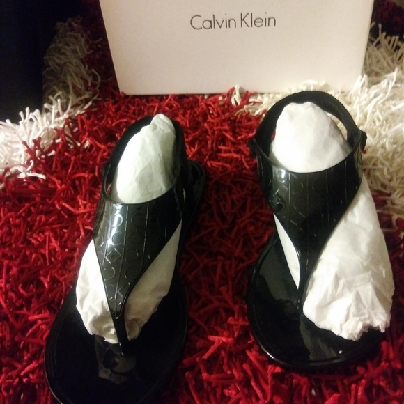 Calvin Klein Shoes - Calvin Klein women black   jelly sandals